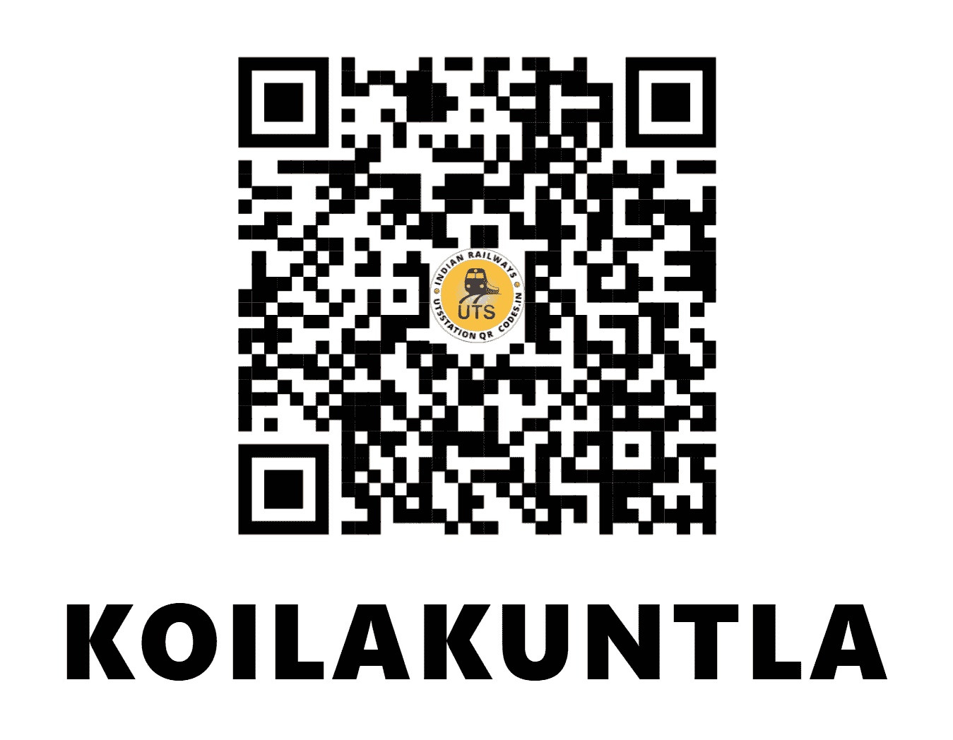 UTS QR Code for KOILAKUNTLA - KLKA (SC - ANDHRA PRADESH)